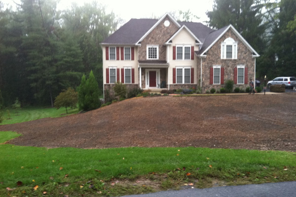 Before laying sod.